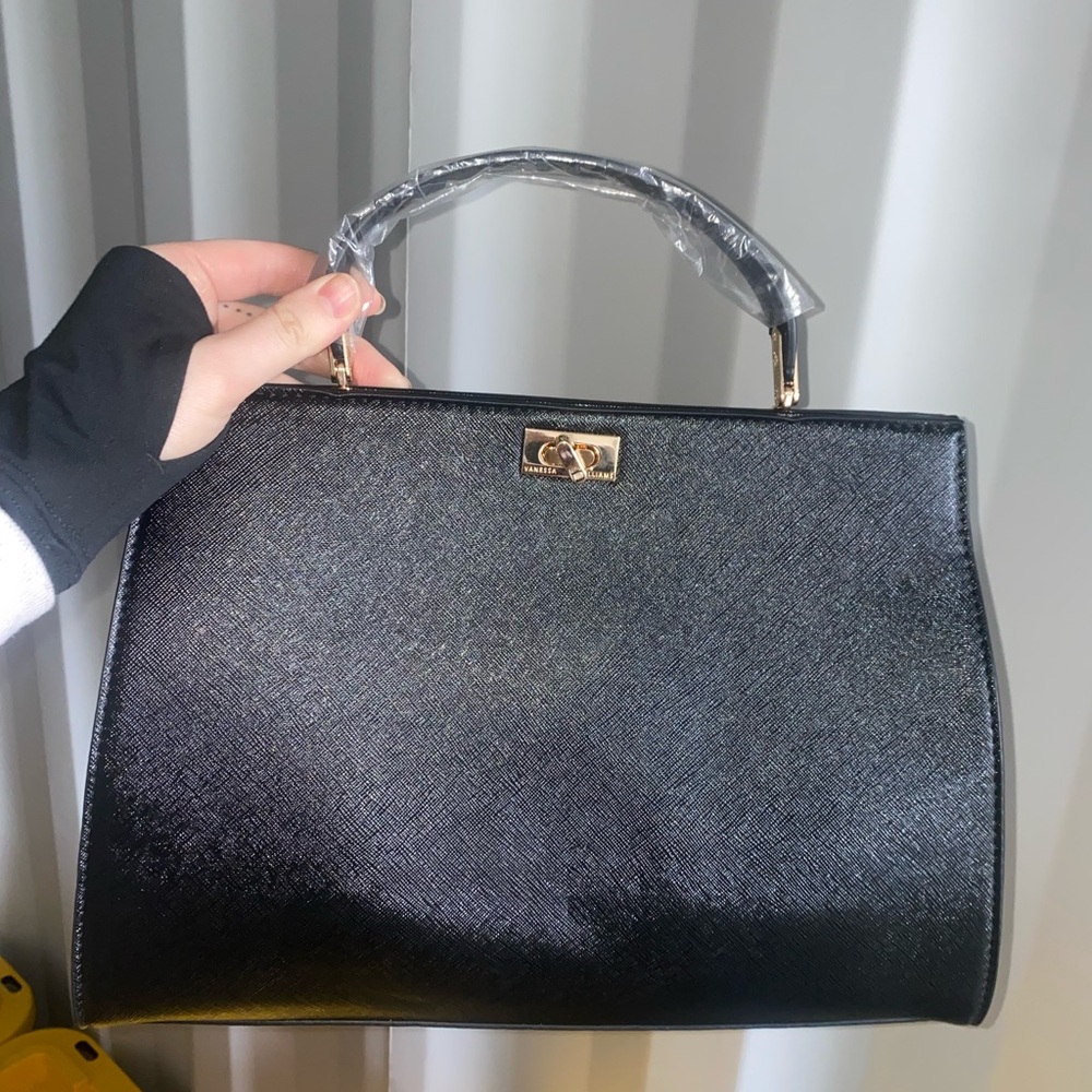 Chic Black Satchel Bag